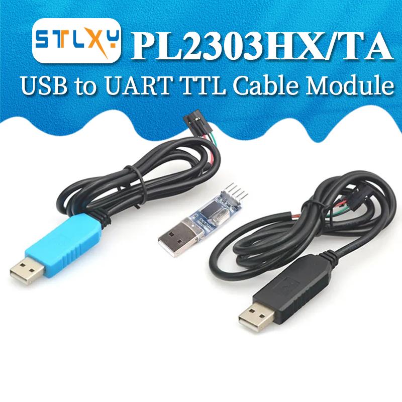 RS232 Converter PL2303 PL2303HX USB to UART TTL Cable Module 4P 4Pin Intelligent Electronic Serial Cable Supports Linux Mac Win7