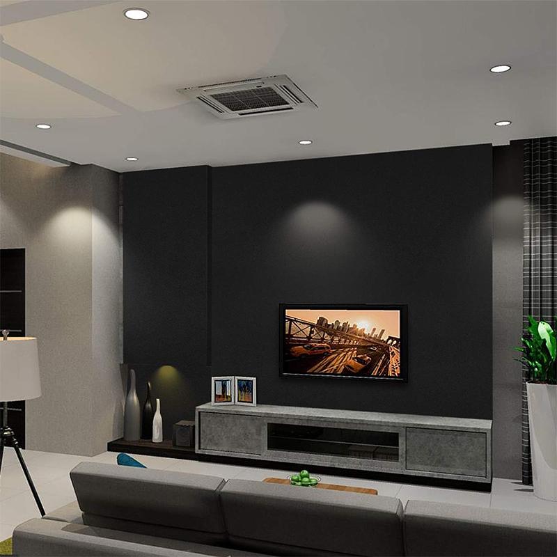 Black kitchen oil resistant self-adhesive wallpaper furniture desktop waterproof sticker wardrobe cabinet door decoration film