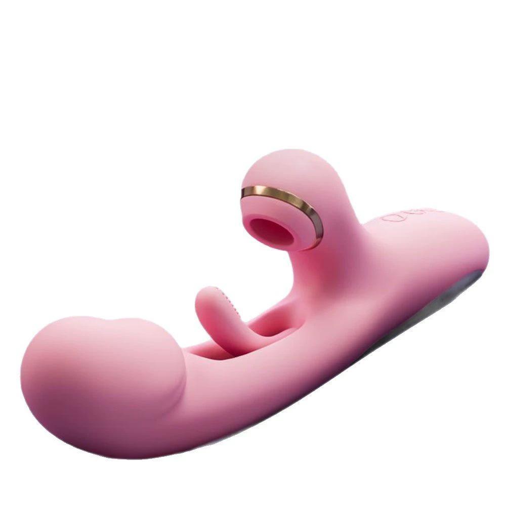 Women's Vibrator with Patting, Sucking, Licking, and Vibration Stimulation.