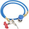 KIMISS R134a Refrigerant Recharge Hose, for R502 R12 R22, Gas Can Tap with Quick Connector, Refrigerant Bottle Fitting Pipe, Recharge Tool