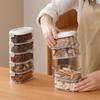 4-5 Schichten Kunststoff Gewürzaufbewahrungsboxen Getrocknete Chili Gewürz Kondimentboxen Aufbewahrungsboxen Haushalt Versiegelte Gläser für Küche