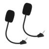 2 ST Mikrofonersättning för Kingston HyperX Cloud Alpha Trådlöst Gamingheadset Brusreducerande 3,5 mm Löstagbar Mikrofonbom