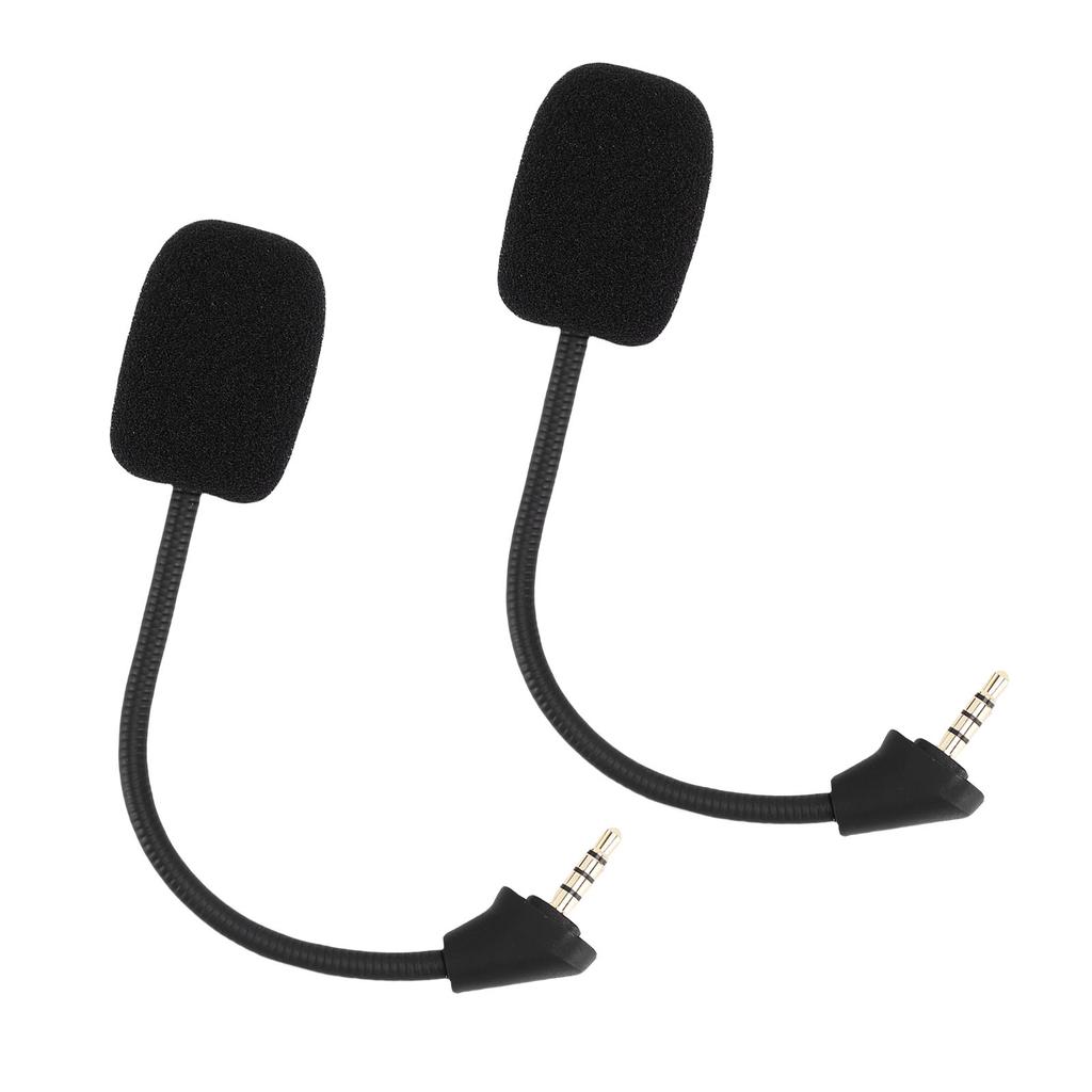 2 ST Mikrofonersättning för Kingston HyperX Cloud Alpha Trådlöst Gamingheadset Brusreducerande 3,5 mm Löstagbar Mikrofonbom