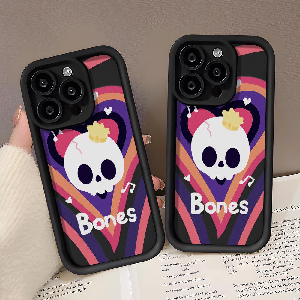Halloween Skeleton iPhone Case for 17 Pro Max, 14, 13 Pro, Frosted 12/15 Premium