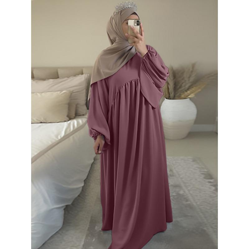 Rochie de seară pentru femei Burqa Patchwork Mânecă lungă Largă Rochie largă