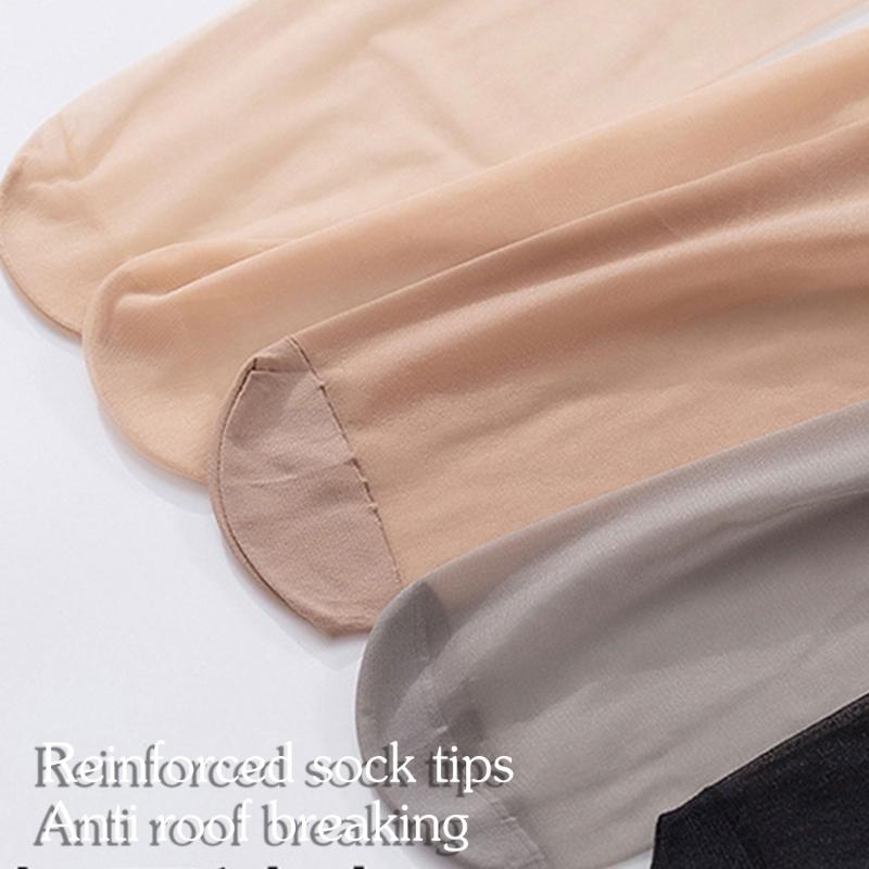 Womens Comfortable Sheer Pantyhose Stretchy Ultrathin See Through Tights Stockings with Reinforced Toes for Long Wear