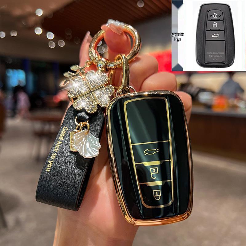 Key Cover for Toyota: Fits 23 Models Including Highlander, 8th Gen Camry, Asia Dragon, RAV4, Rongfang, and CHR.