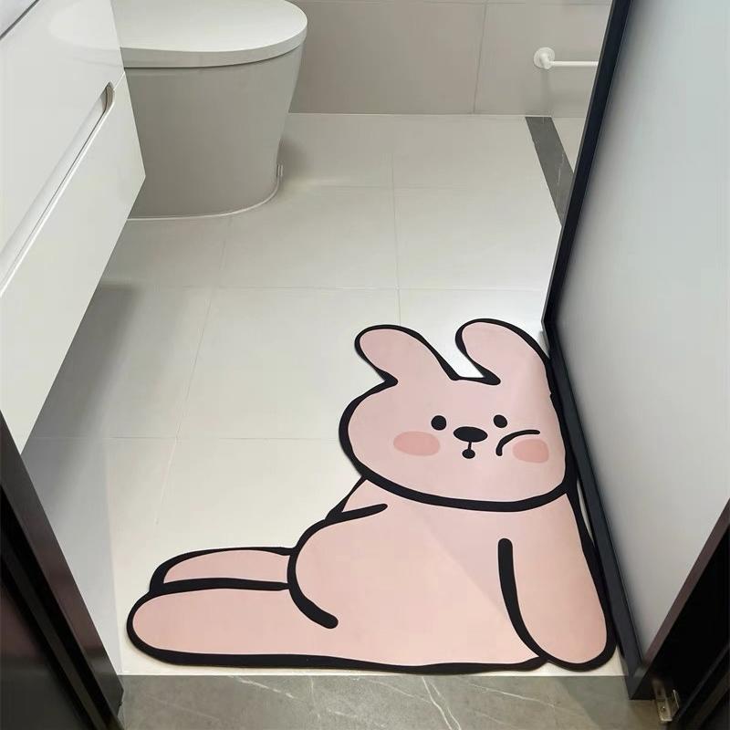 Коврик для пола в ванной с изображением плюшевого мишки-кролика — фото 6