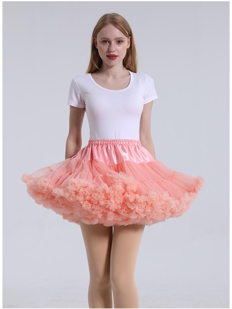Falda Media de Malla para Adulto Cosplay Boda Enagua – Estilo Lolita