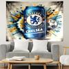 football club F.C Print Tapestry, Lightweight Wall Hanging, for Bedroom, Dorm, Living Room, Home Art Decor - Birthday Christmas Gift for Friends