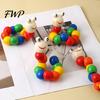Interactive Caterpillar Toy Kids Wooden Bead Toy, Educational Twisting for Fine Toddler Motor Skills, Number Color Preschool Learning Toddlers