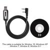 Program Walkie Talkie Programming Cable with CD Driver for Baofeng GT 3 UV 82 BF 888s Radio
