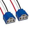 Audak 2Pcs H4 9003 HB2 Heavy Duty Ceramic Wiring Harness Sockets Female Connector for Headlights or Fog Lights