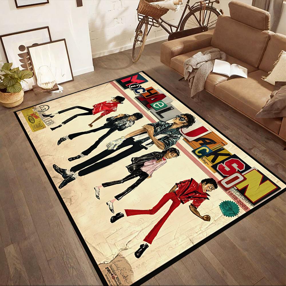 Michael Jackson 36 Floor Rug Office Rug Design for Study room Playrooms Living Rooms Game Room Anti-slip Rug Office home decor