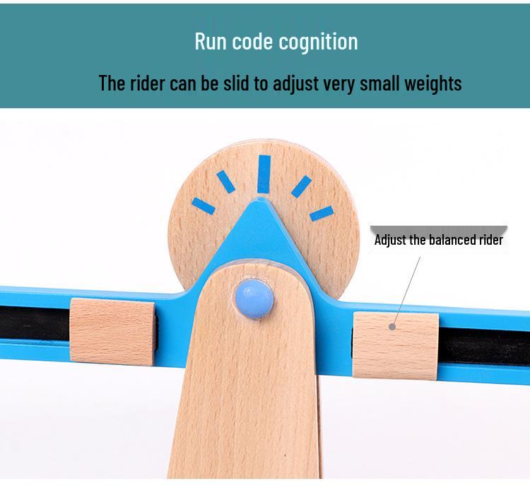 Wooden Balance Scale: Science & Play Teaching Aid for Kindergarten