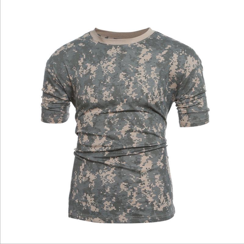Tactical Military Camouflage T Shirt Men Breathable Quick Dry US Army Combat T-Shirt Outwear T-shirt