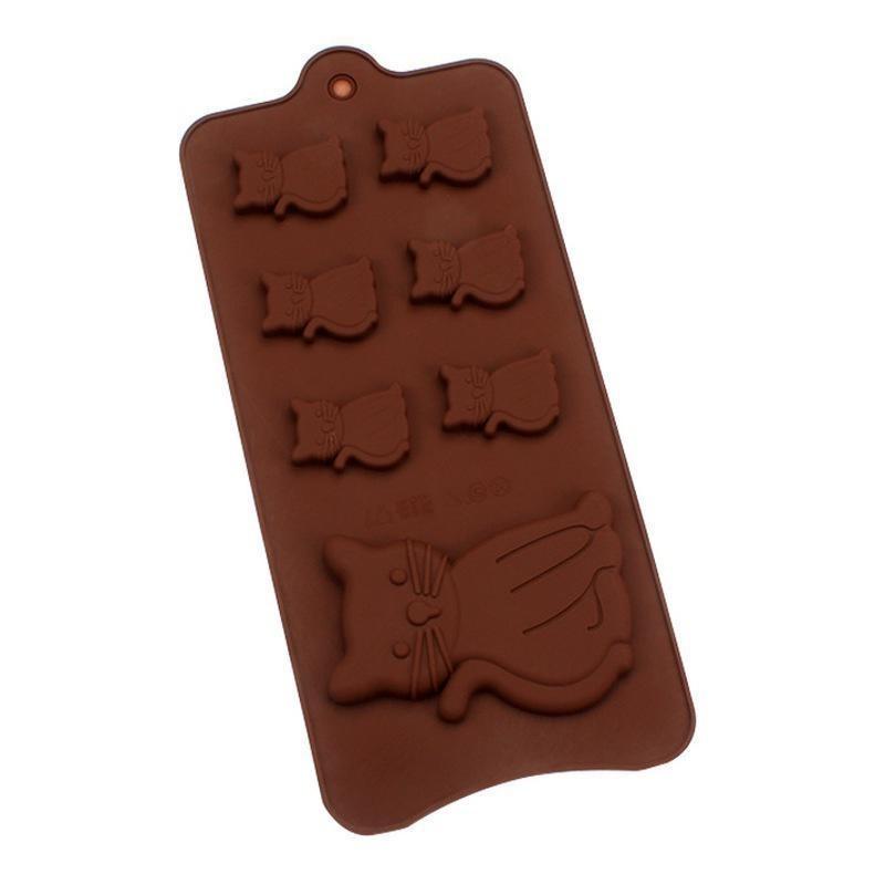 1Pcs Cat Cake Mold Silicone 3D Biscuits Fondant Handmade Bakeware Tools Resin Chocolate Candy Mould