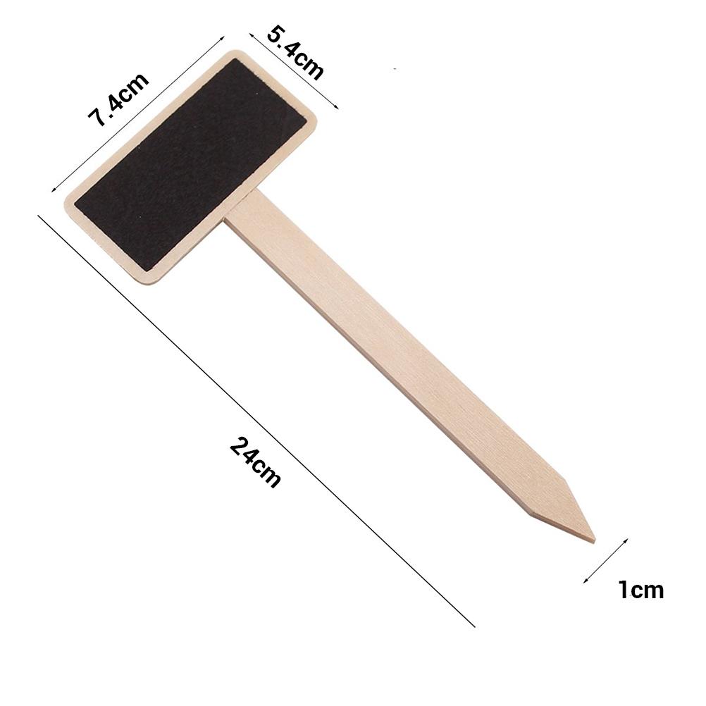 10 Pcs Mini Wooden Chalkboard Blackboard Signs Garden Flowers and Plants Tags Garden Decorations