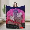 Donquixote Doflamingo Blankets Quality Warm Soft One Pieces Throw Blanket Winter Kids Adult Couch Chair Comfortable Bedspread