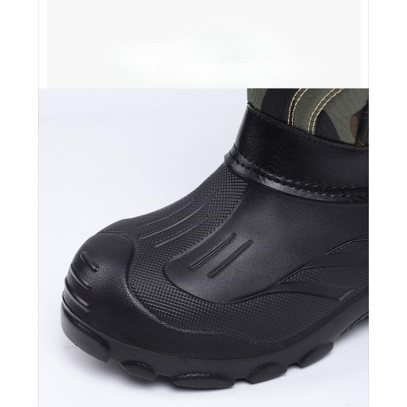 Cotton Shoes, High-top Snow Boots, Fleece and Thickened Cotton Boots, Waterproof and Anti-slip One-foot Shoes