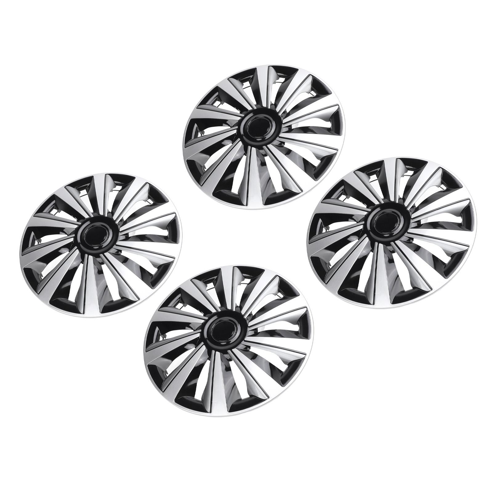 

4 шт. 15-дюймовый колпак ступицы колеса спортивный вид защитный устойчивый к царапинам колпак обода колеса замена для