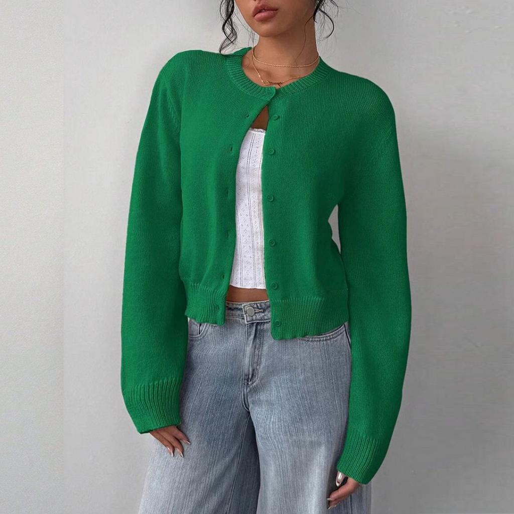 Women's Cardigan Sweaters Lightweight R-Neck Long Sleeve Outfits Fall Fashion 2025 Clothing