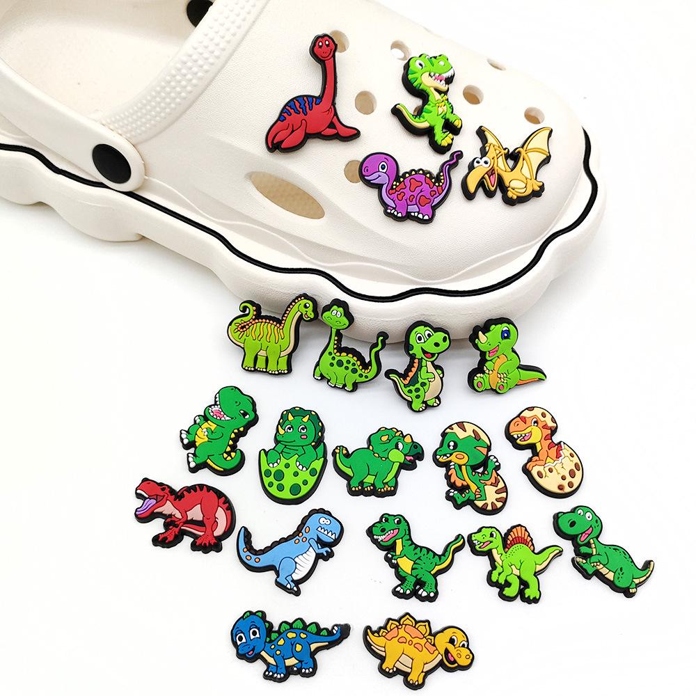 Dinosaur Series Exclusive Garden Shoe Charms - PVC Soft Material Decorative Accessories