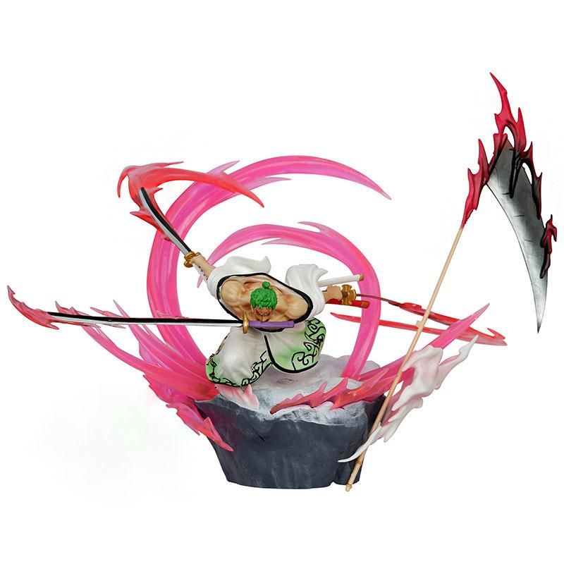 

One Piece Anime 25cm Action Figure - Roronoa Zoro Vs Killer Pvc Collectible Model Toy Gift Al Purgatory Ghost Chopping 25CM