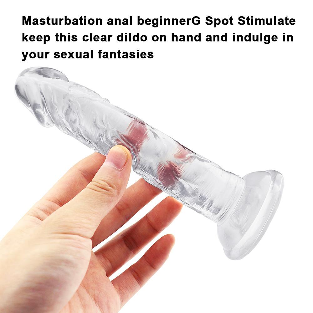 Realistisk dildokan for kvinner RUNYU Sexleketøy Fake Penis Anal Butt Plug