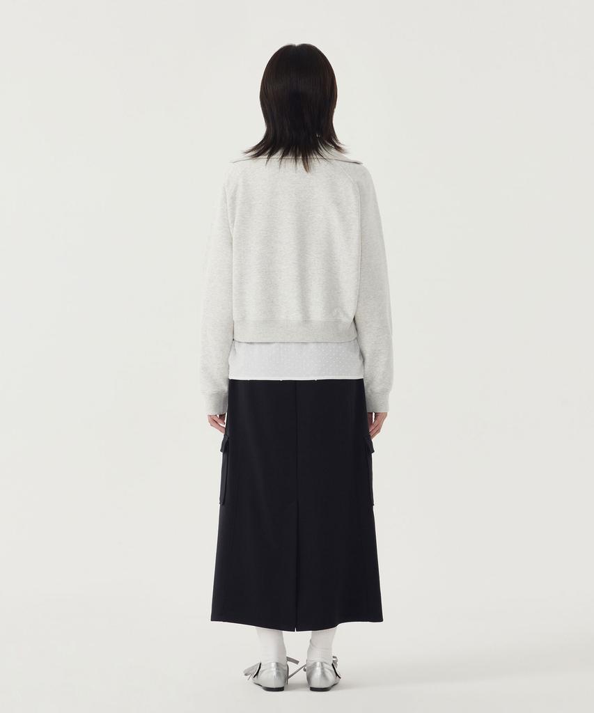 Covernat Woman Sweat Cargo Skirt Black
