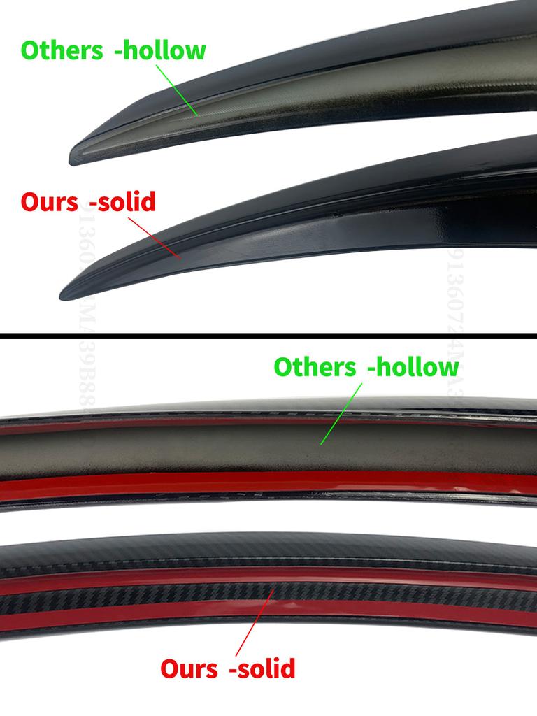 Für Tesla Model 3 Y 2016-2024 Tuning Original Hochleistungs Heckklappen-Spoiler Flügel Heck-Deflektor Splitter Facelift Karosserie-Kit