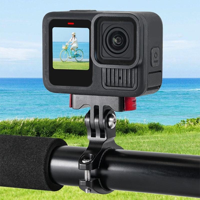 Universal Magnetic Quick Detach Bike Clamp With 180 360 Adjustable Damping Rotations For Latest Action Camera Models