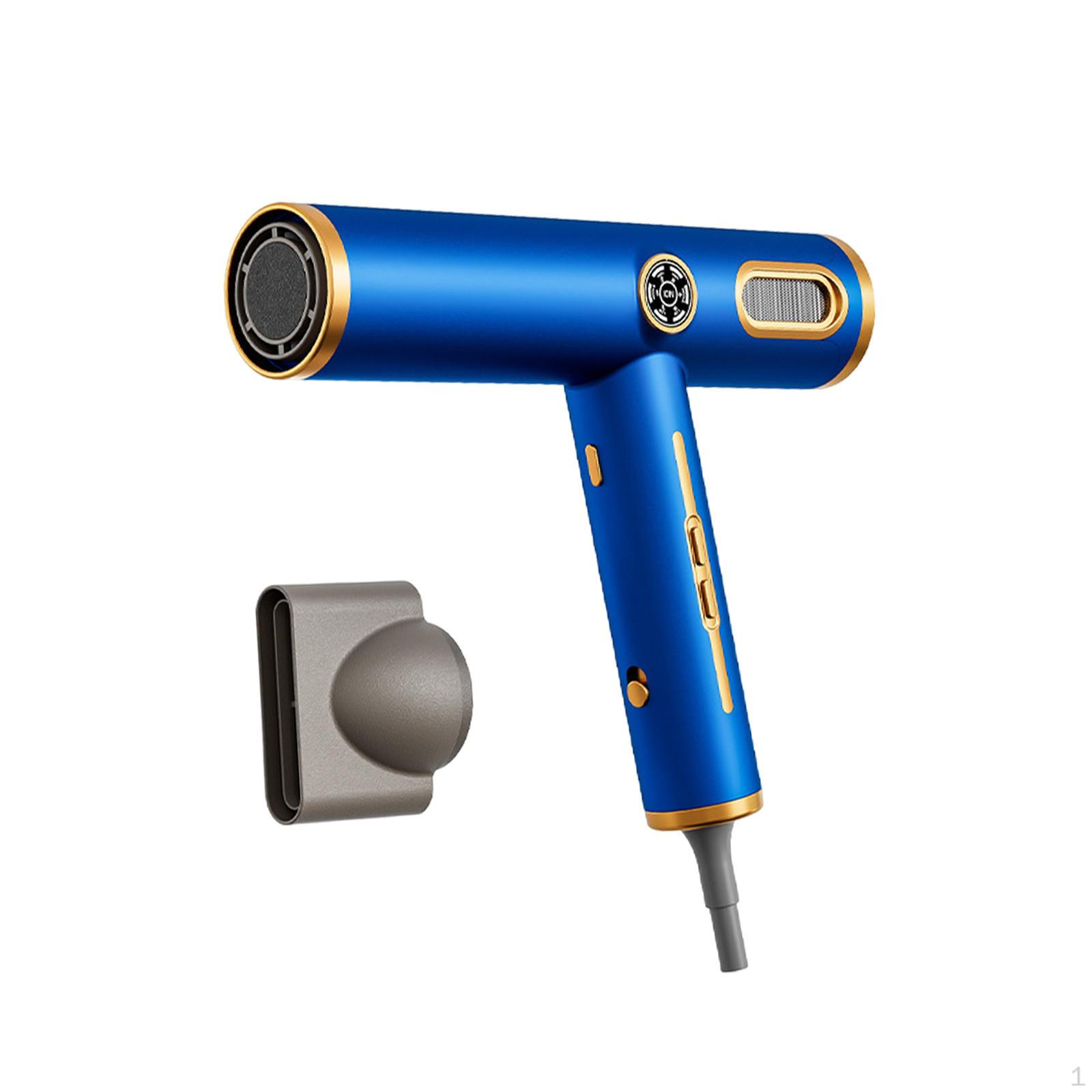 

Hair Dryer 1500W Professional Blow for Home Use Women Curly Salon Coffee темно-синього кольору