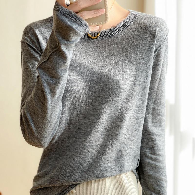 Women's Autumn Winter  pullover Sweater Knitted Bottoming Shirt Thin Coat