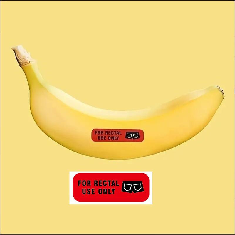 200 Pcs Rectal Use Only Stickers Permanent Adhesive Paper Label With Surface Waterproof, Red Background And Striking Black Font