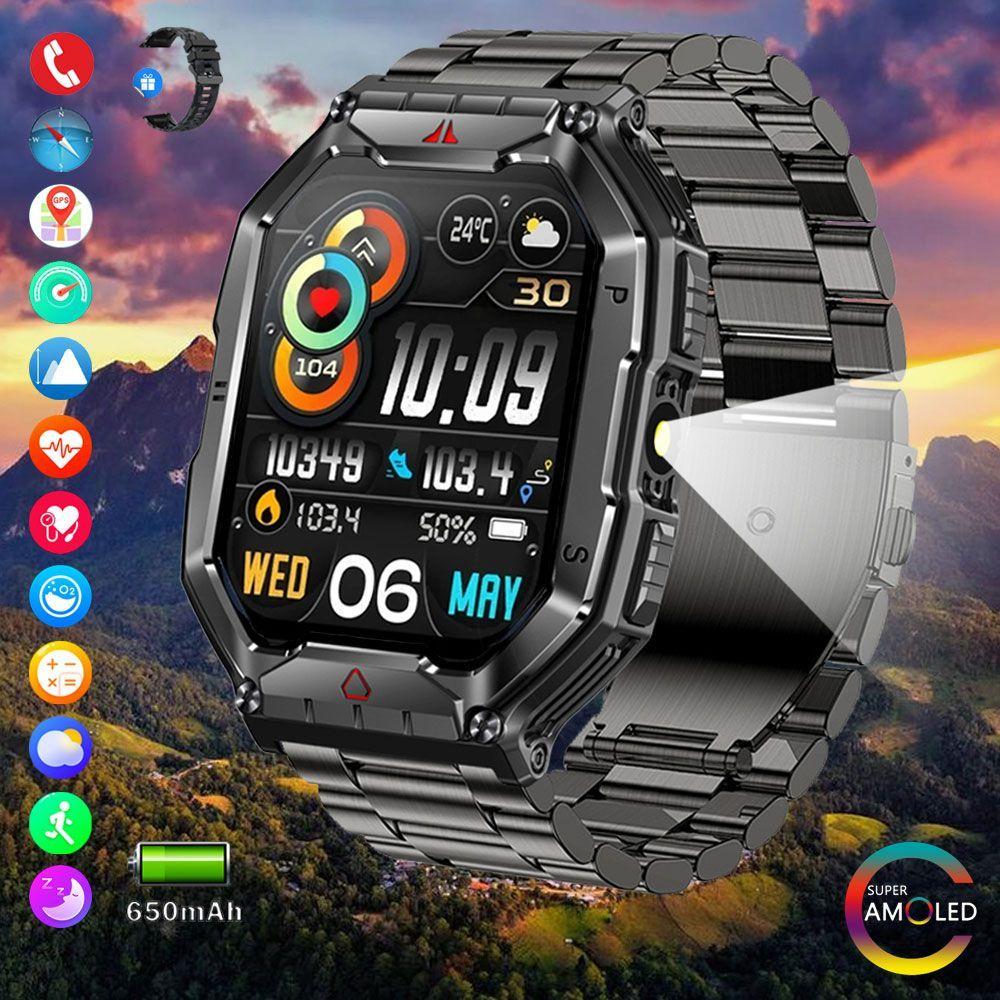 Fitness Tracker T Watch Military Smartwatch Smart Watches For Men