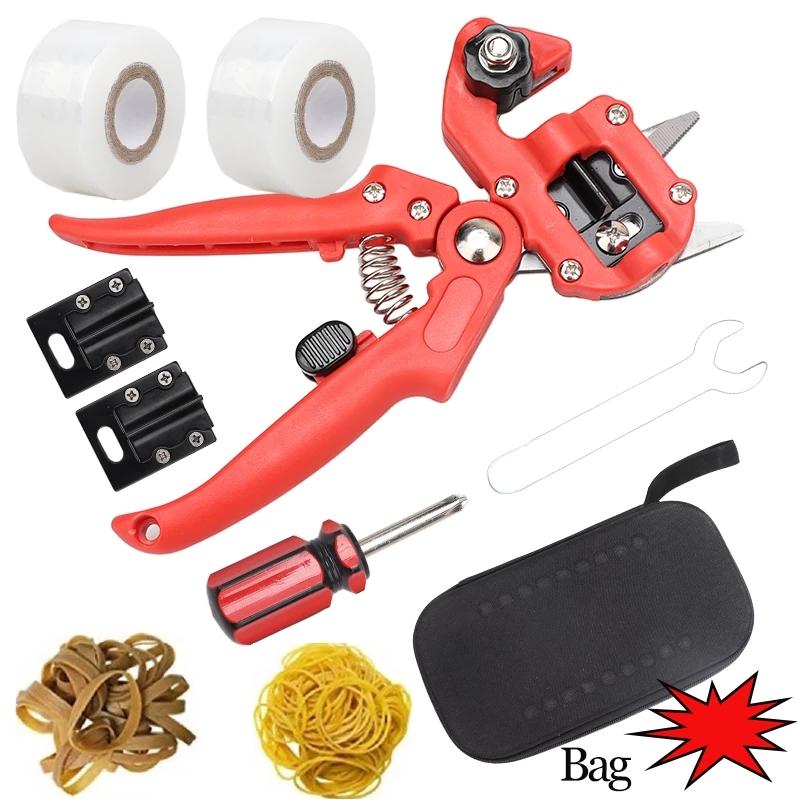 Gartenpfropfschere Pfropfset Kit Landwirtschaft Obstbaum-Beschneidungsschere Schere Impfung Pflanze Obstbaum-Schneidemaschine