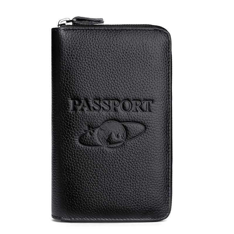 

2025 новая кожаная сумка для паспорта из коровьей кожи, RFID антимагнитная сумка для сберкнижки, сумка для посадочного талона, книжка для паспорта, защитная обложка