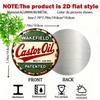 Vintage Retro Wakefield Castor Oil Metal Tin Sign Farmhouse Wall Decor