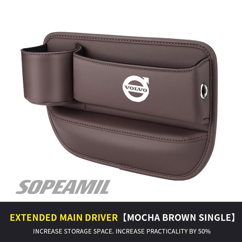 For Volvo XC40 XC60 XC70 XC90 C30 C70 S40 S60 S80 S90 V40 V50 V70 EX40 Bil Lær Sete Mellomrom Sprekk Koppholder Oppbevaringsboks