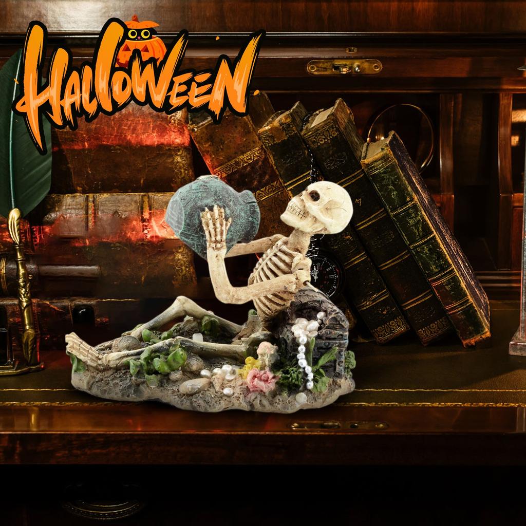Halloween Skeleton Desktop Ornament,Holiday Gifts For Friends