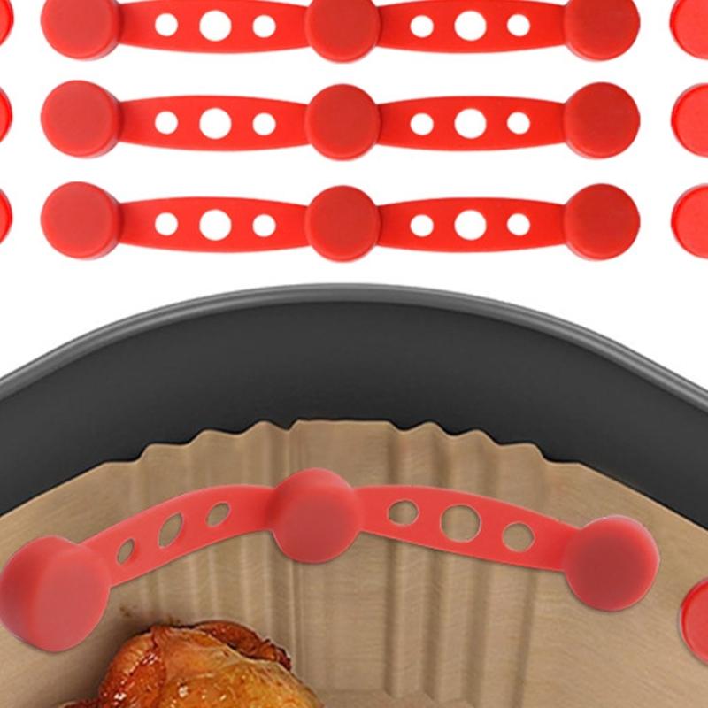 Heatproof Silicone Magnetic Clips For Air Fryers Basket Stabilizers Accessories Heat Resistant Fasteners