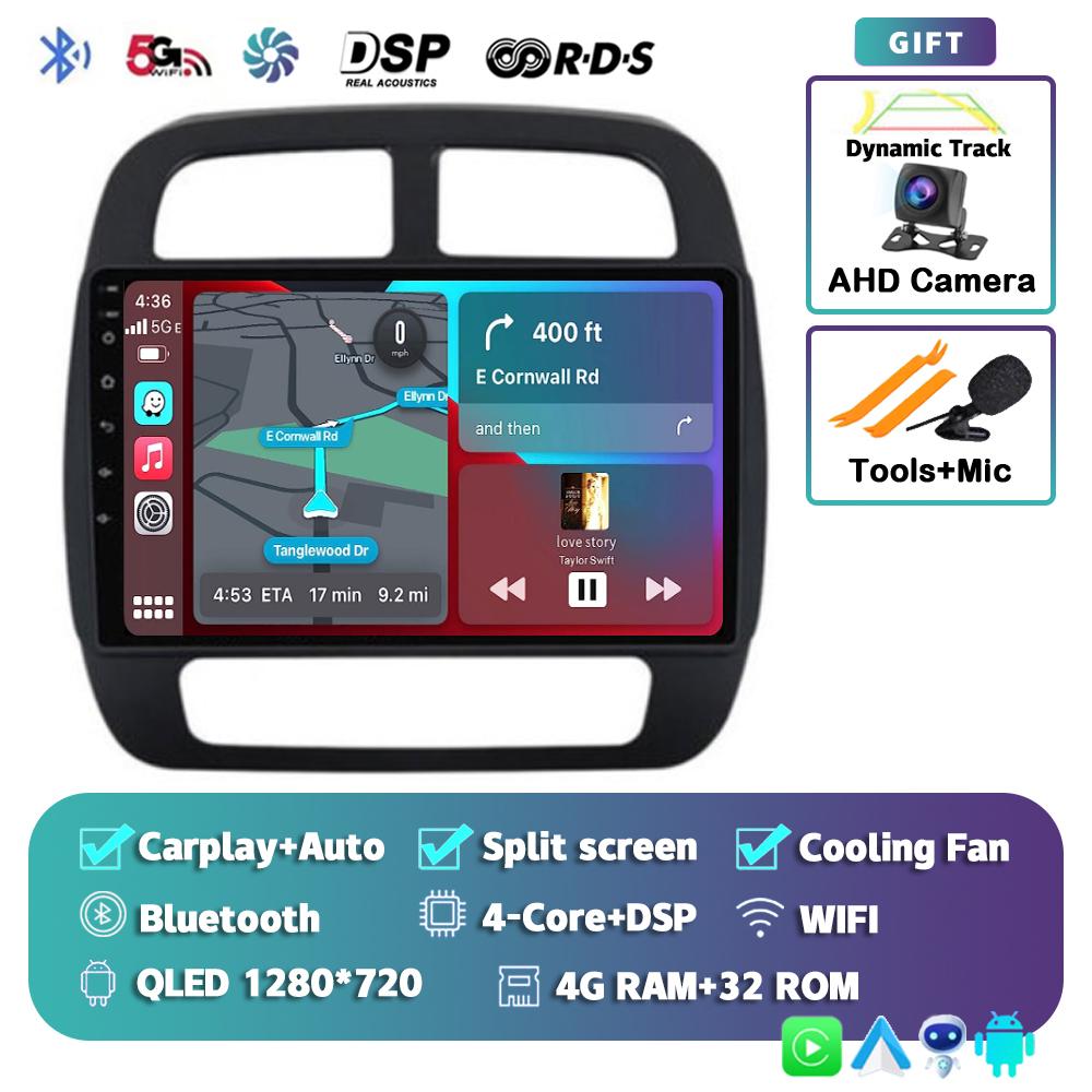 For Renault KWID K-ZE Dacia spring 2015-2019 Android 14 Carplay Auto WIFI+4G Car Radio Multimedia Video Player GPS 2din Stereo