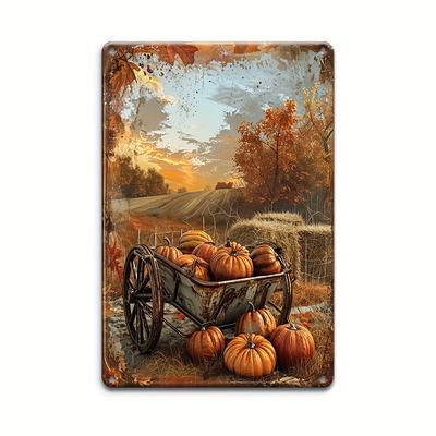 Vintage  Vegetables and Fruits Metal Tin Sign Plaque Decorative Plates for Farm Club Man Cave Bar Home Hotel Cafe Wall Decor