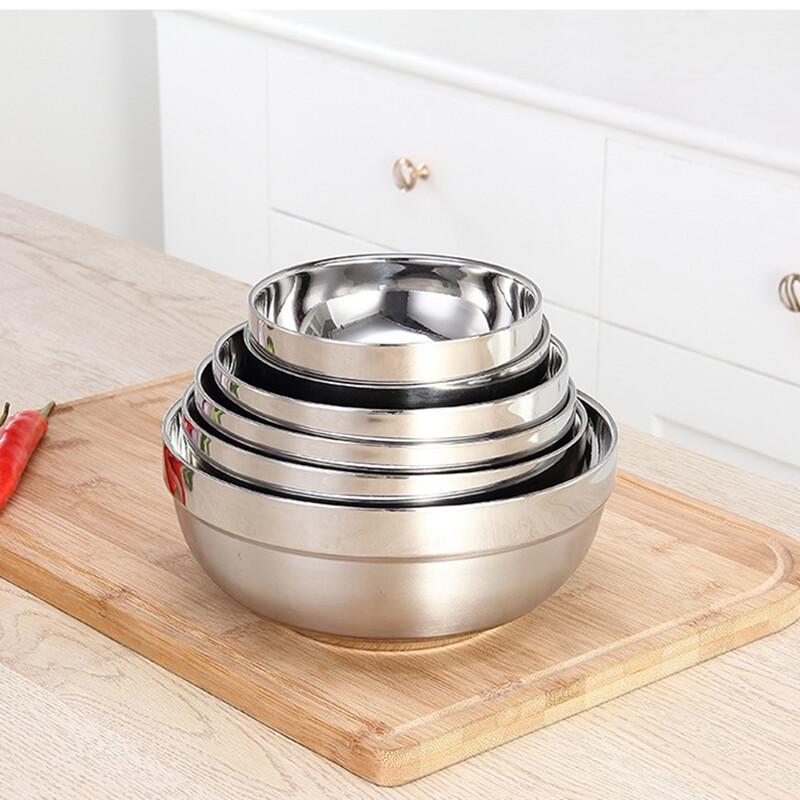 12CM 304 Stainless Steel Insulated Bowls (10-Pack)