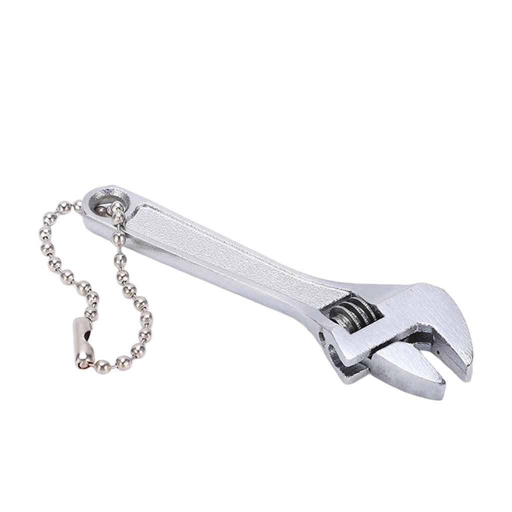 Keychain Wrench Steel Galvanized Adjustable Portable Professional High Hardness Mini Spanner for Industrial Home