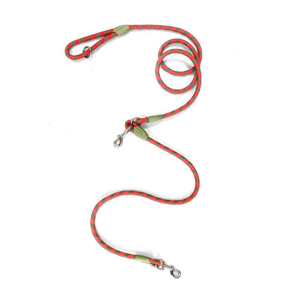 Reflective Hands-Free Crossbody Pet Leash with Multi-functional Shoulder Strap and Anti-lost Feature.