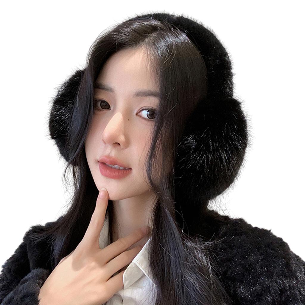 Winter Ear Warmers Faux Furs Adjustable Earmuffs Ear Warm Protector Thicken Plush Earmuff Ear Cover