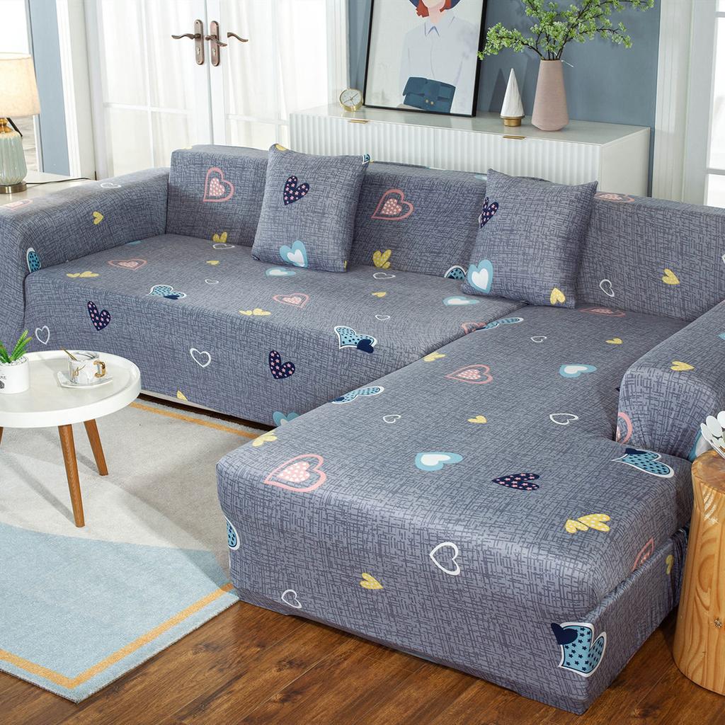 Geometry Printing Sofa Seat Cushion Cover Funiture Protector L Shape Corner Armchair Elastic Sofa Cover for Living Room Home