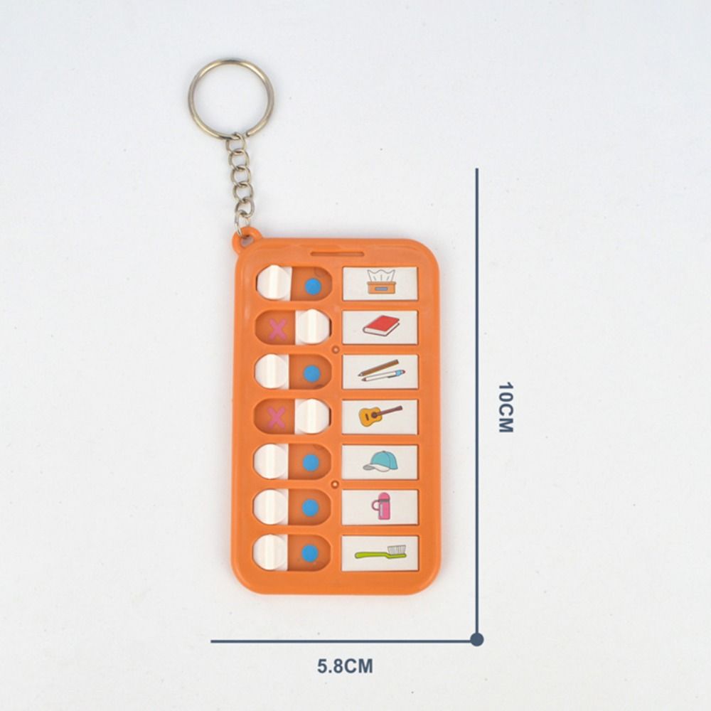 Detachable Memo Board Keychain Plastic To Do List Simple Daily Planner Board